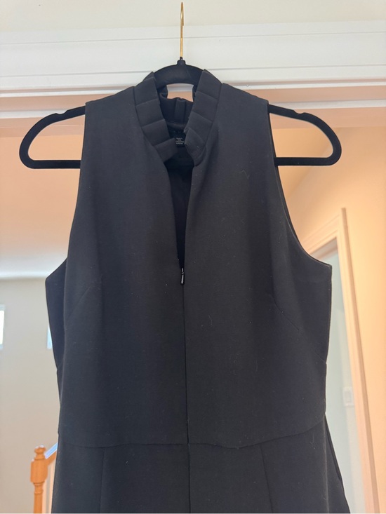 Black Halo Pants - Black Halo Black Sleeveless Cropped Jumpsuit